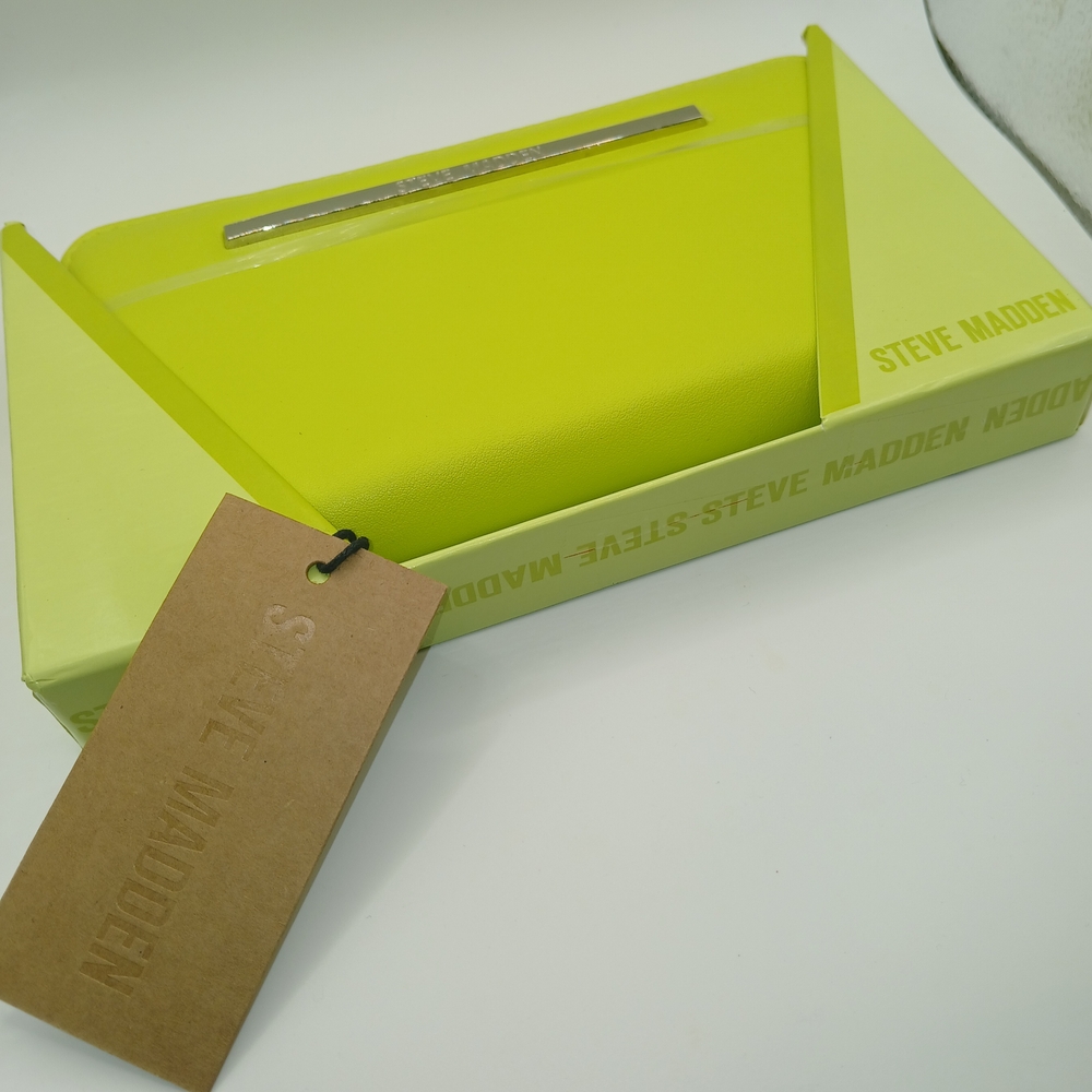 Steve Madden Neon Yellow Clutch